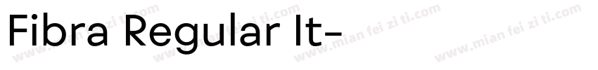 Fibra Regular It字体转换